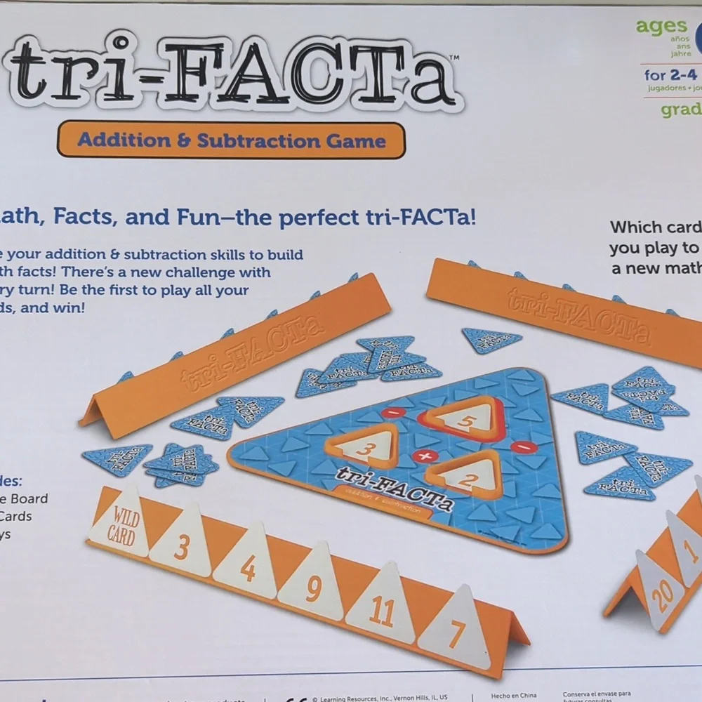 Learning Resources Math Tri-FACTa Game - Picture 4 of 4